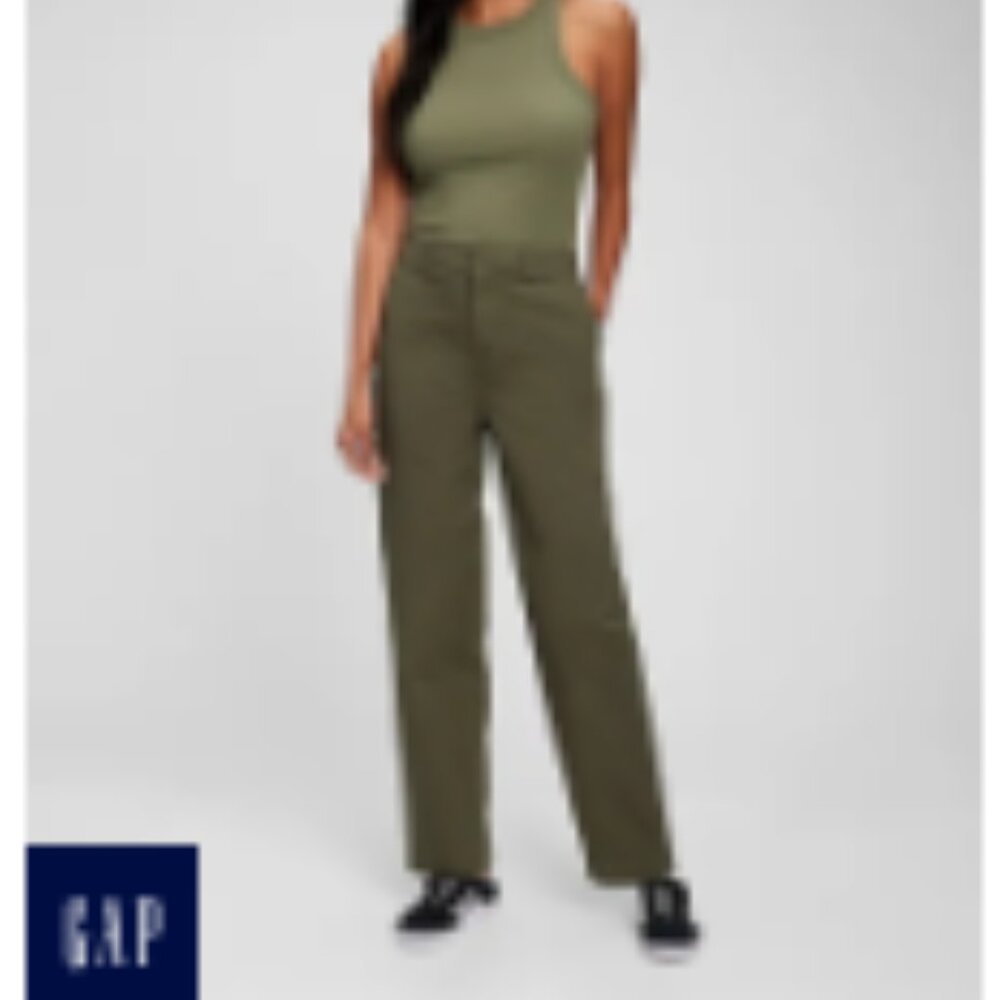 Mid Rise Straight Up Khakis